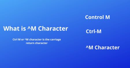 what is ^m Character