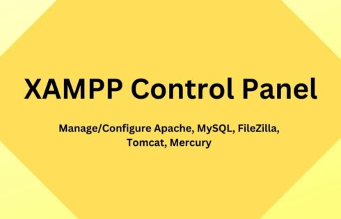 XAMPP Control Panel - Manage/Configure Apache, MySQL, FileZilla, Tomcat, Mercury