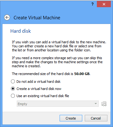 virtual machine hard disk