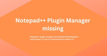 Notepad++ Plugin Manager missing