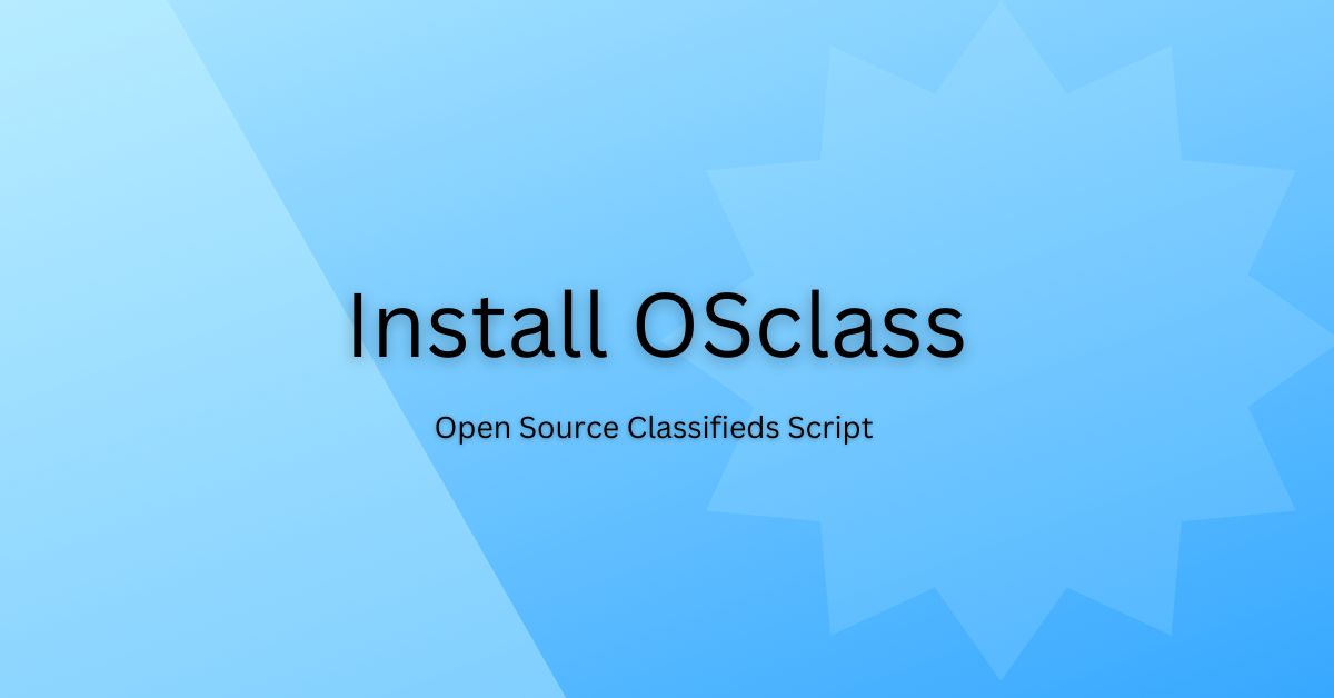 Install OSclass