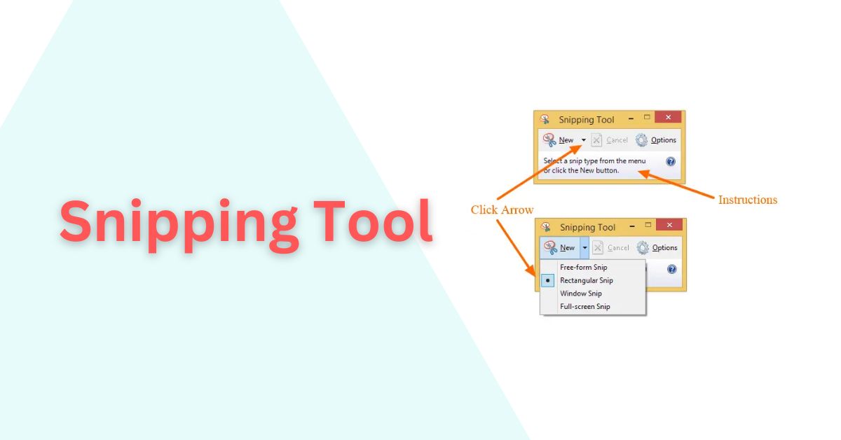snipping tool in Windows