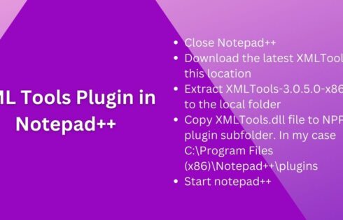 XML Tools Plugin for Notepad++