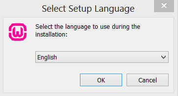 select setup language for wamp server