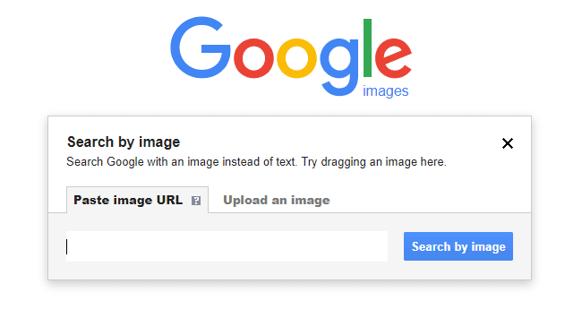 google reverse image search option