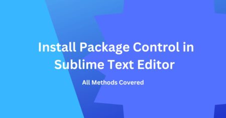 install package control in sublime text editor