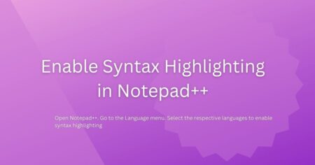 Syntax highlighting in Notepad++