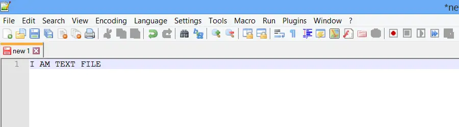 Notepad++ change text case to uppercase