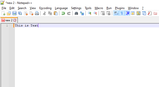 Normal Text with default zoom in Notepad++